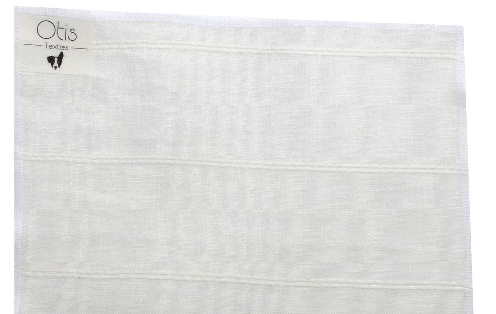 Stitched Stripe White